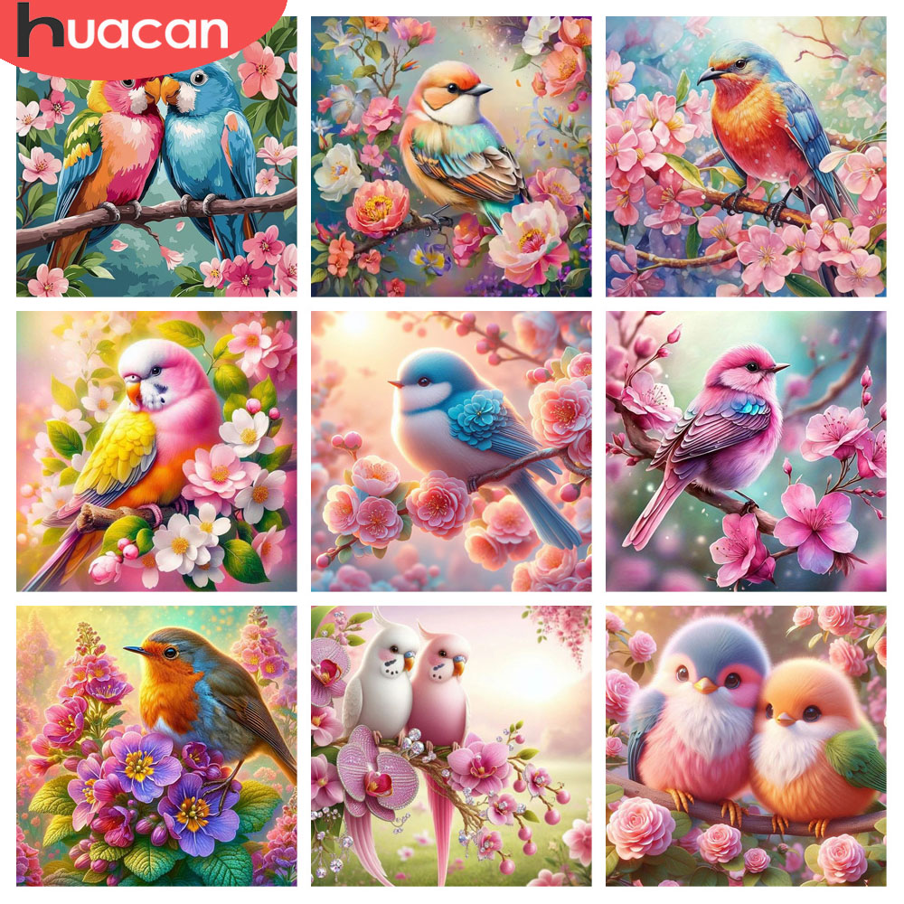 Huacan pintura diamante pássar - Photo Mosaic Print avaliação e preço