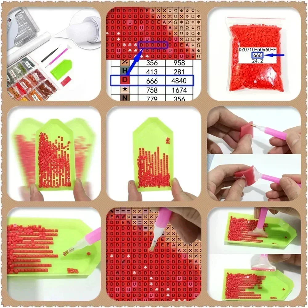 Kit de Pintura Diamante Anime  - Photo Mosaic Print avaliação e preço